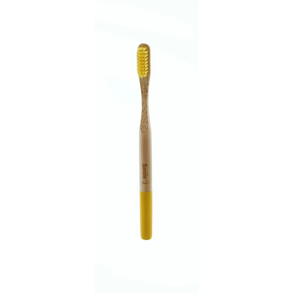 Bamboo Toothbrush Smile Eco Friendly Bamboo Toothbrush‎ 5 Count